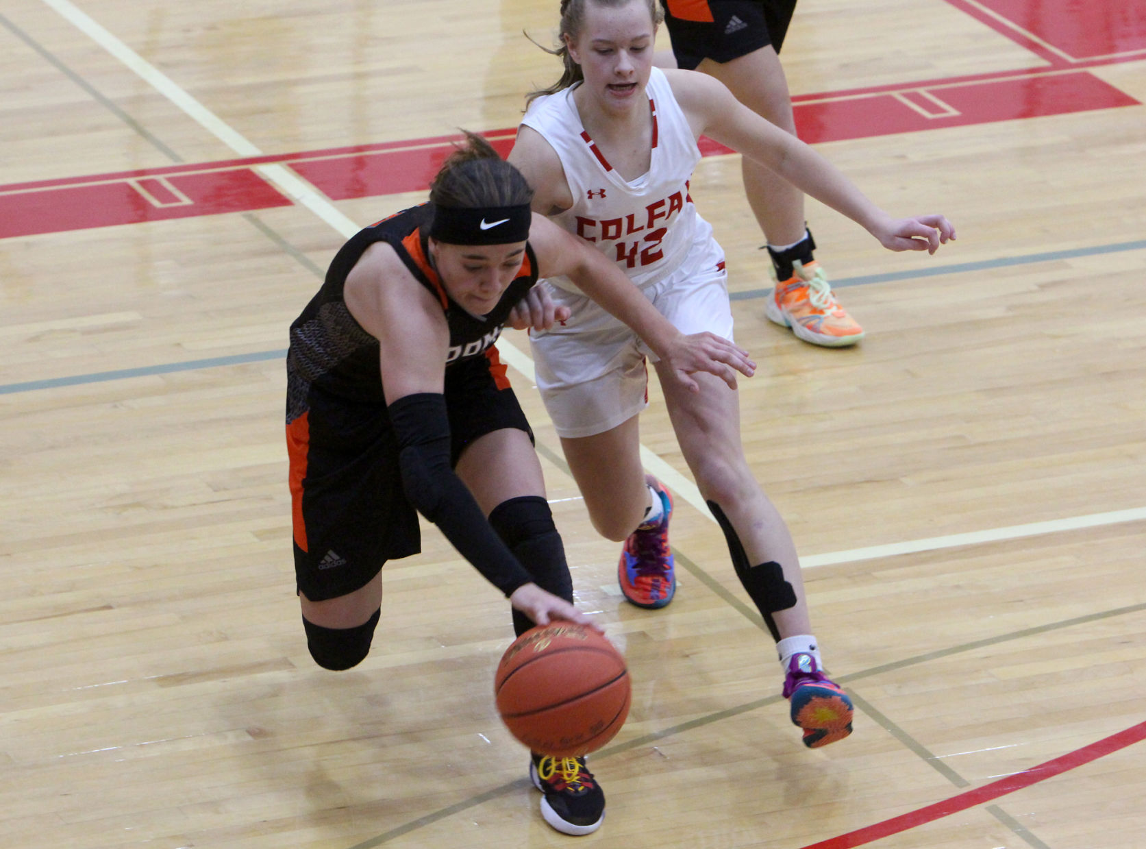 Bloomer girls basketball at Colfax 11-22-21